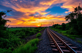 HD Train Tracks Wallpaper