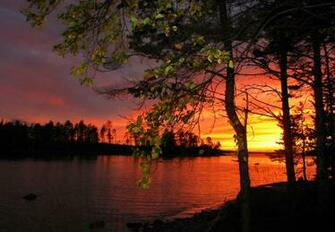 Autumn Sunset Wallpaper