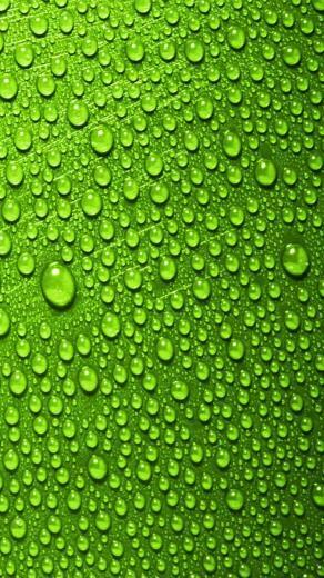 Green Water Droplets Galaxy S3 Wallpaper