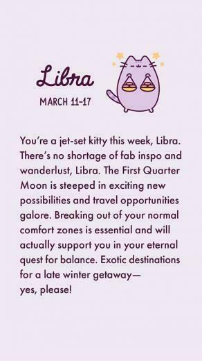 Pusheen Pusheencat Cat Kitten Zodiac Libra March Cute