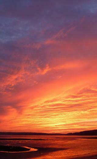 Sky Afterglow Red At Morning Horizon Sunrise Sunset