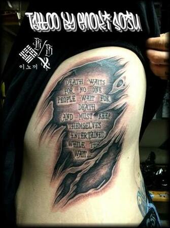 Skin Rip Tear Tattoo By Enoki Soju Enokisoju