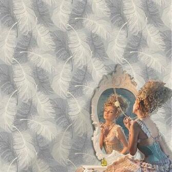 Wallpaper Coloroll Feathers Blown Vinyl