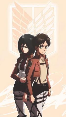 Mikasa Eren Attack On Titan Anime