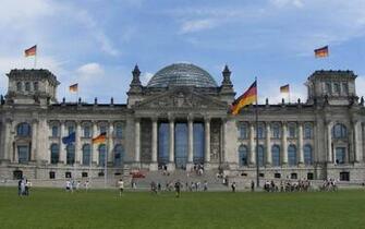 Reichstag At Berlin City Wallpaper