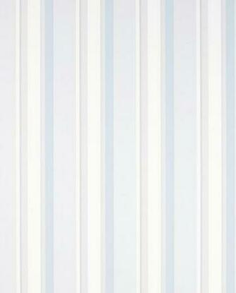 Laura Ashley Eaton Stripe Dove Grey Seaspray Wallpaper With