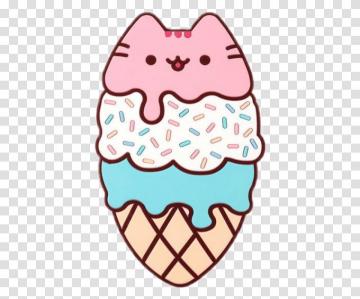 Ice Cream Pusheen Cat Dessert Food Creme Cake Transparent Png