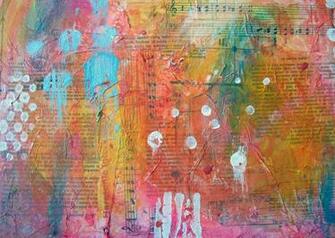 Mixed Media Art Background