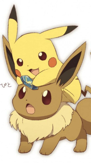 Cute Pikachu And Eevee Wallpaper