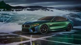 Bmw M8 Gran Coupe Concept Green UHD 4k Wallpaper
