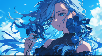 Blue Anime Aesthetic Wallpaper