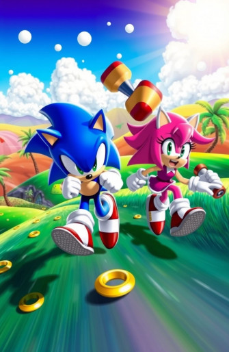 Sonic And Amy Wallpaper
