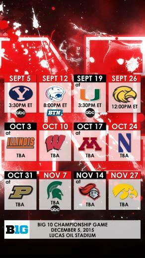 Nebraska Schedule Wallpaper For Phone Huskers