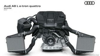 Audi A8 L E Tron V6 Tfsi Engine HD Wallpaper