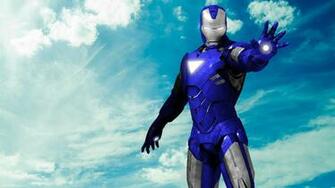 Royal Blue And Silver Wallpaper Iron Man