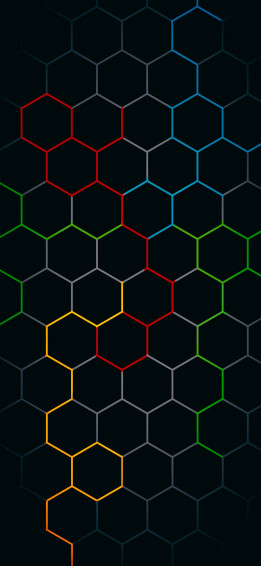 An Abstract Background Consisting Of Hexagons And Lines In Red Green Blue Yellow Orange Wallpaper
