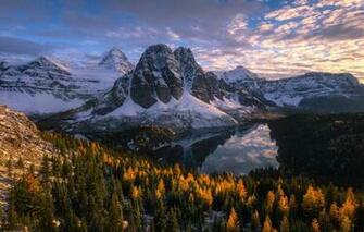 Wallpaper Autumn Forest Mountains Lake Canada British
