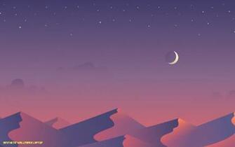 Desert Nights Moon 5k Minimalism HD 4k Wallpaper Aesthetic