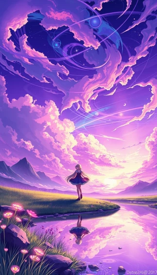 Cool Anime Purple Wallpaper