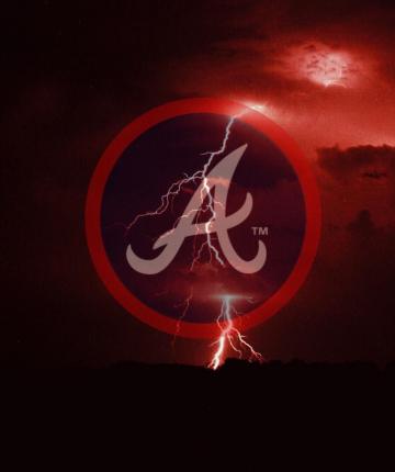 Atlanta Braves Lightning Wallpaper