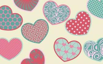 Colorful Hearts Wallpaper