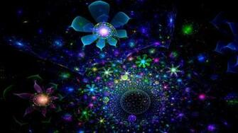 Wallpaper Fractal Light Blue Flowers Pictures