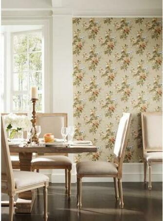 Waverly Cottage Wallpaper Traditional Boston By