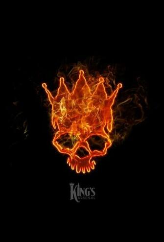 Fire Skull Lock Screen iPhone Wallpaper For