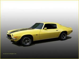 Camaro Z28 Wallpaper Yellow Sport Coupe Left Side