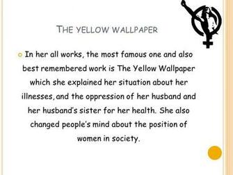 The Yellow Wallpaper By Charlotte Perkins Gilman Ppt