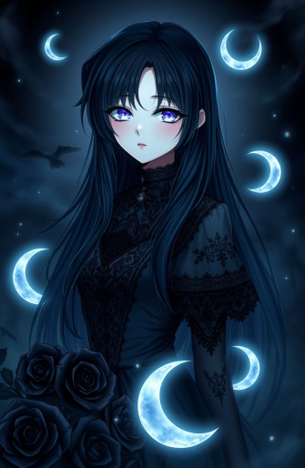 Dark Anime Girl Wallpaper