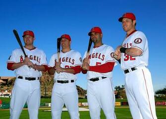 Josh Hamilton Mark Trumbo Mike Trout Albert Pujols And
