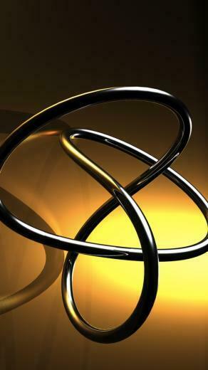3d Bent Ring iPhone 5s Wallpaper iPad