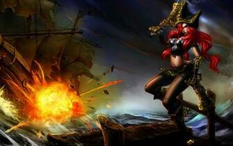 Wallpaper Miss Fortune League Of Legends