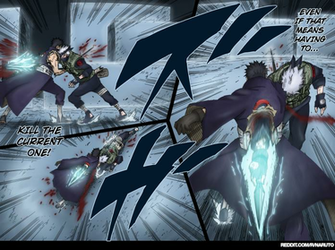 Kakashi Obito Anime Fighting Pierce HD Wallpaper Desktop Pc Background