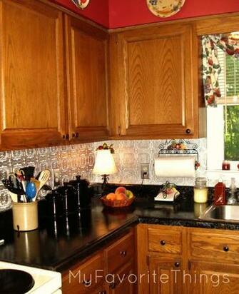 Punched Tin Backsplash