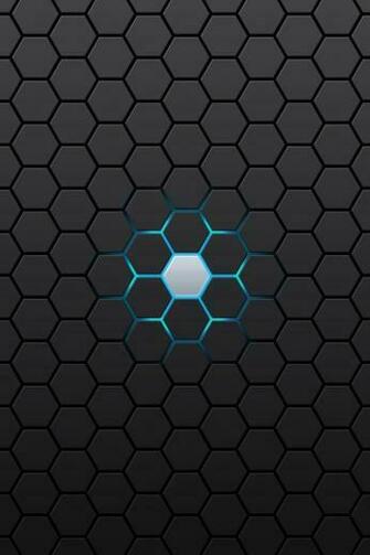 HD Abstract Black Hexagon iPhone Wallpaper Background