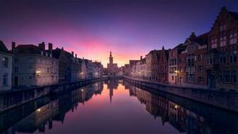 Brugge Sunset Wallpaper
