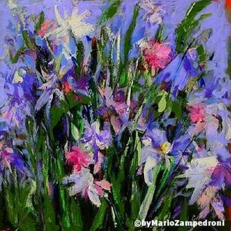 Impression Flowers Oil Painting Dafen Village Flower