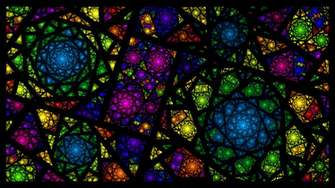 Fractal Stained Glass By Bluejewel24