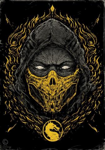 Mortal Kombat Ninjas On Art Scorpion