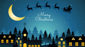 Merry Christmas Santa Claus Minimalist 4k Wallpaper iPhone HD