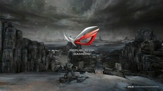 Asus Rog Republic Of Gamers Logo HD 1080p Wallpaper And