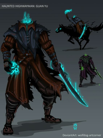 Haunted Highwayman Guan Yu Skin Concept Gamingmeme