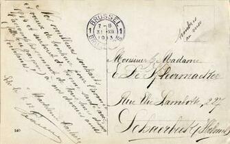 Vintage Image Bie Digital Background French Postcard With Fancy