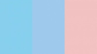 Baby Blue Eyes And Pink Three Color Background