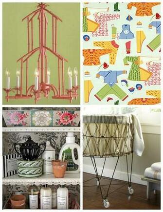 Of Light Coral Bamboo Chandelier Thibaut Chinese Laundry Wallpaper