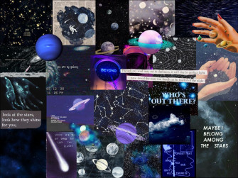 Space Aesthetic Laptop Wallpaper