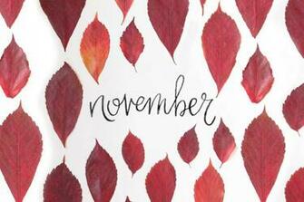 November Calendars And Wallpaper Red Stamp