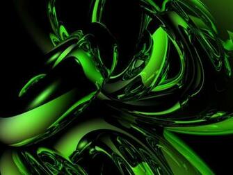 Green Abstract Black Design